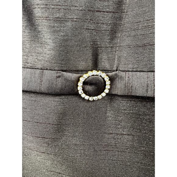 Eliza‎ J Dress Womens Embellisihed Sheath Dress Sleeveless Brown Size 6 Petite - Picture 3 of 6